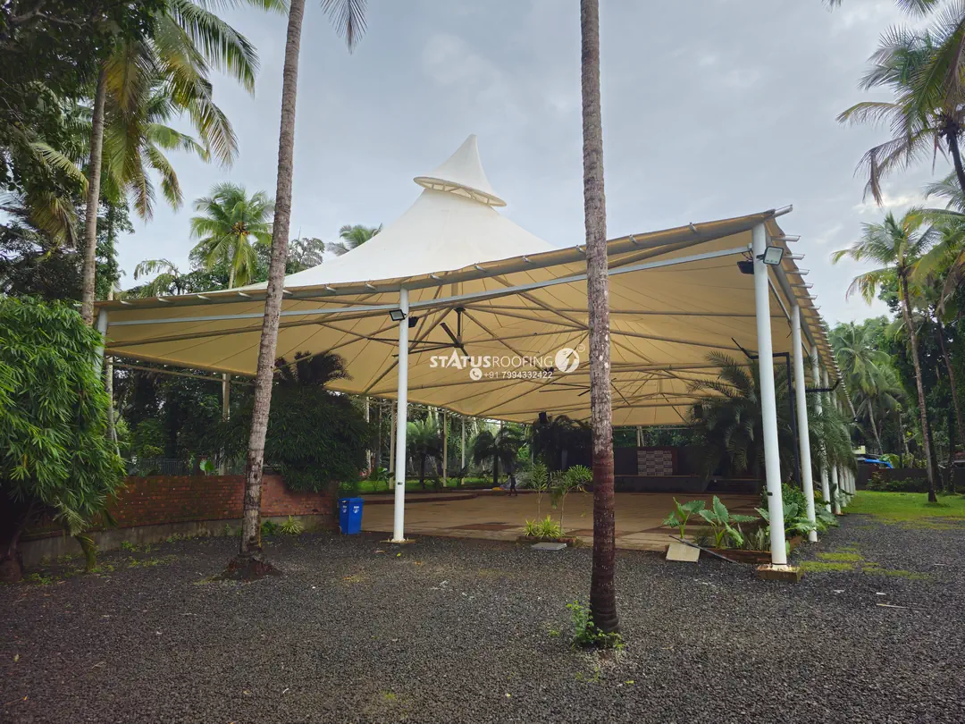 Sunshade Tensile Roofing in South India