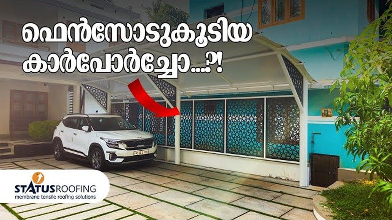 Luxury Tensile Fabric Car Porch Designs in Vengara