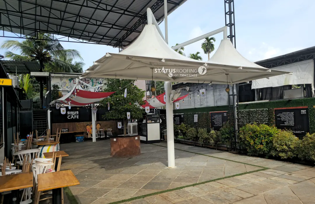 Stunning & Adaptable Tensile Roofing for Coffee Shops